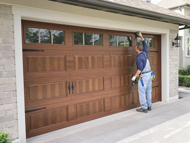 Custom garage door showcase by Glocester Garage Door Repair in Glocester