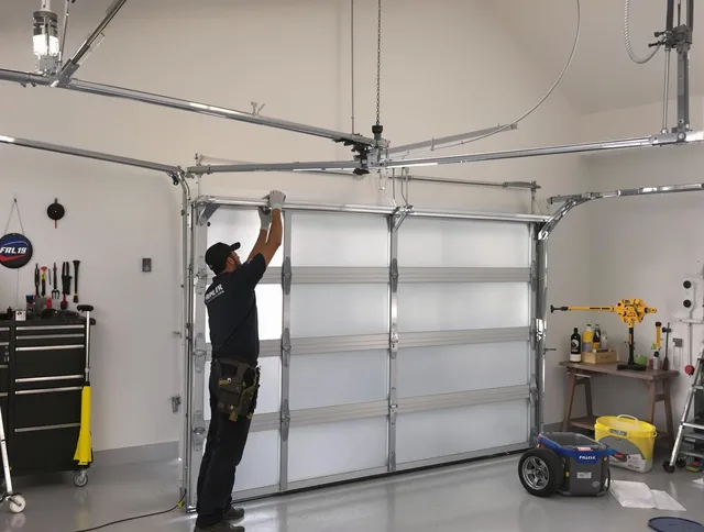 Glocester Garage Door Repair certified team performing precision garage door installation in Glocester