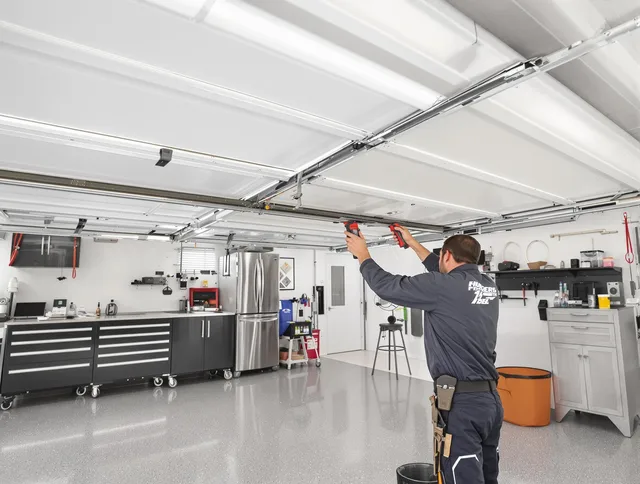 Overhead garage door repair service by Glocester Garage Door Repair in Glocester