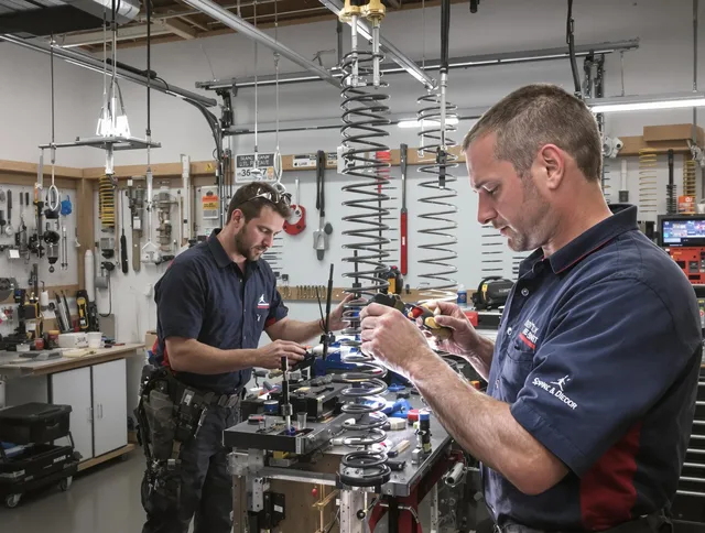 Garage door spring repair service by Glocester Garage Door Repair in Glocester